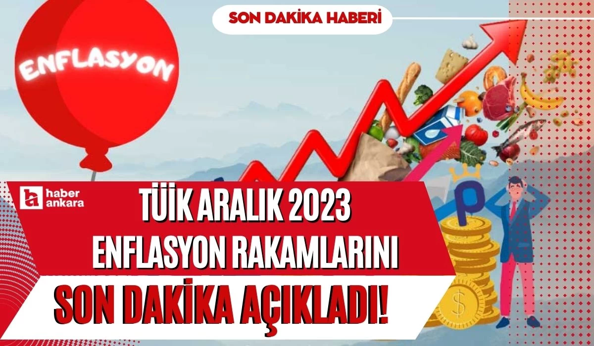 TÜİK Aralık 2023 enflasyon rakamlarını son dakika açıkladı! 3 Ocak enflasyon verileri şimdi duyuruldu