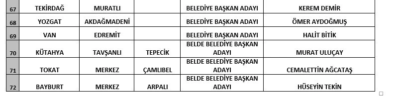 Gelecek Partisi yerel seçim adaylarını açıkladı - Resim : 5