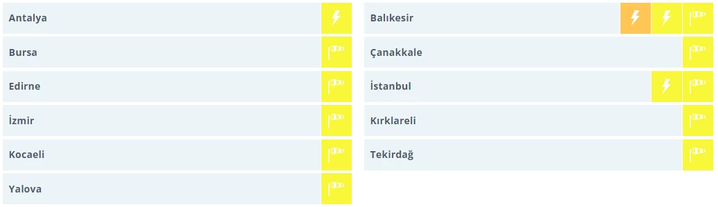 Fırtınalı havaya hazırlıklı olun! Meteoroloji 11 il için sarı ve turuncu kodlu uyarıda bulundu - Resim : 2