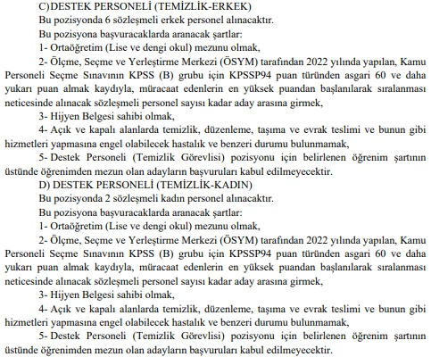 Türkiye Adalet Akademisi 10 sözleşmeli personel alımı yapacak! - Resim : 2