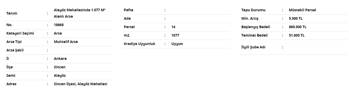 Ziraat Bankası hızlandıran kampanyayı duyurdu! O ilde 1077 metrekare arsa 860 bin liradan satılacak! - Resim : 4