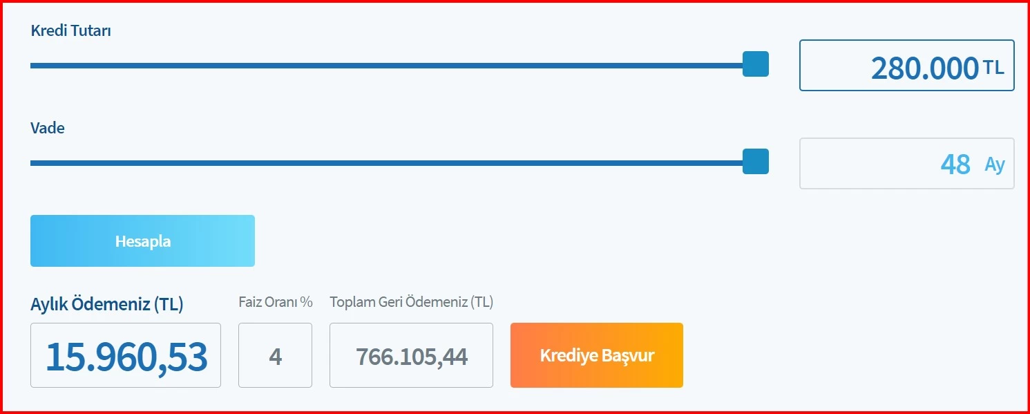 2. el araçlara taşıt kredisi! Halkbank 280.000 TL'nin taksitini açıkladı!