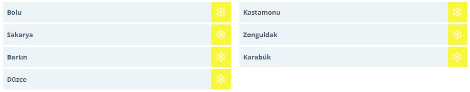 Kar yağışına karşı dikkat! Meteoroloji 7 il için sarı kodlu uyarı yayımladı