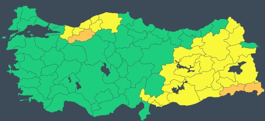 Kuvvetli kar yağışı kapıda! Meteoroloji'den 31 il sarı ve turuncu kodlu uyarı geldi