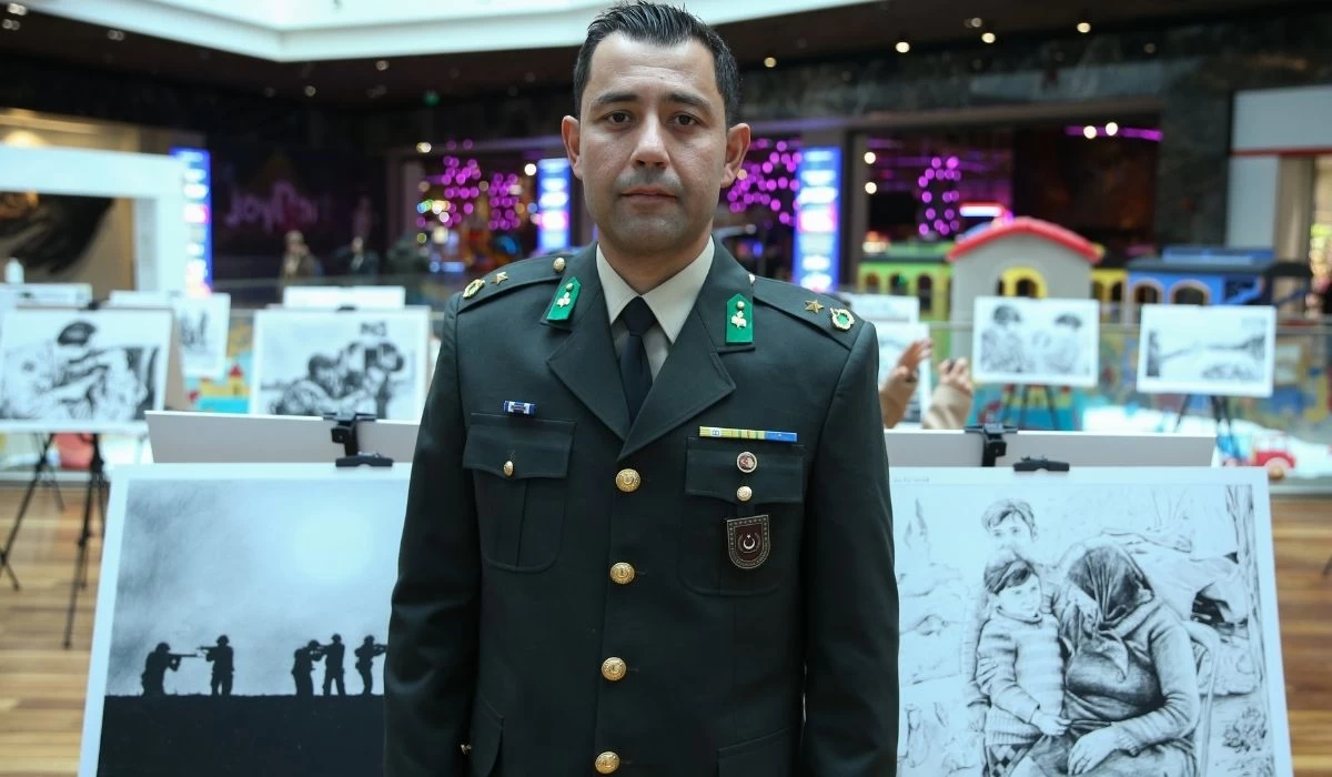 Ankara'da Mehmetçiğin Kaleminden sergisi ziyaretçilerini bekliyor - Resim : 2