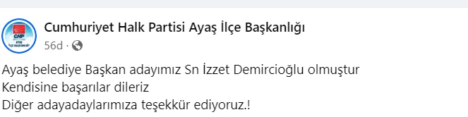 CHP Ankara Ayaş Belediye Başkan Adayı İzzet Demircioğlu kimdir?