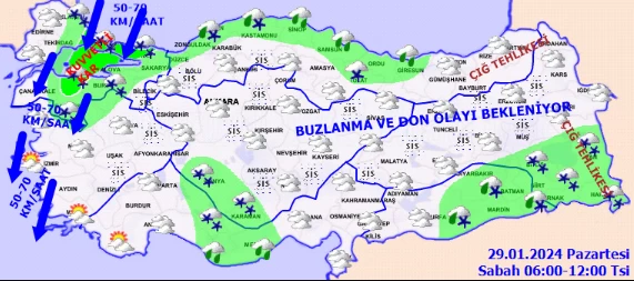 6 il için kritik açıklama geldi! Meteoroloji sarı ve turuncu kodlu uyarı yaptı - Resim : 2