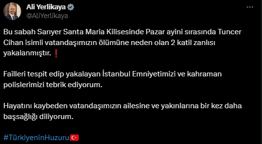 Santa Maria Kilisesi'ne yönelik saldırı düzenleyen şahıslar yakalandı!