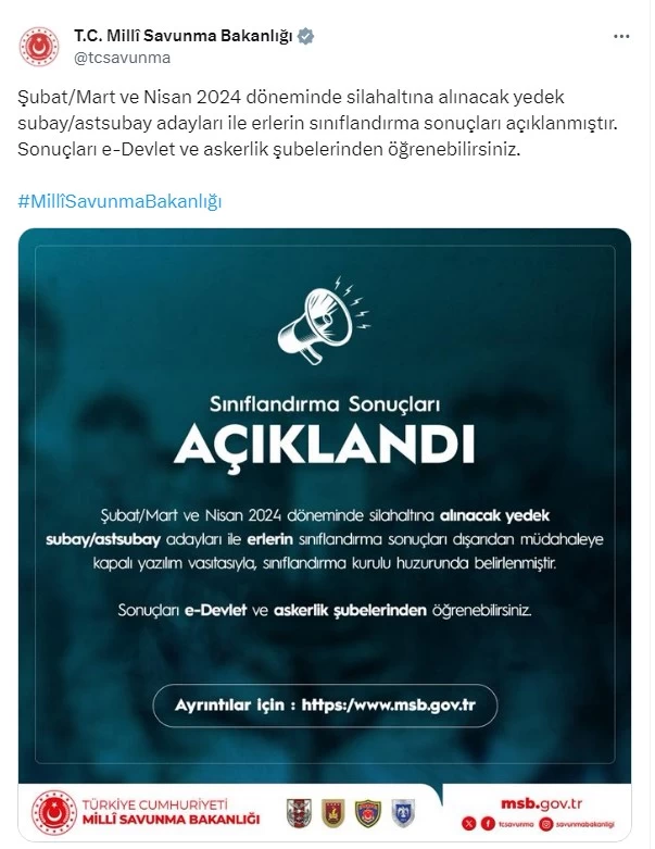 2024 Şubat Celbi askerlik yerleri açıklandı! Askerlik yeri sorgulama ekranına nasıl bakılır?