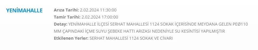 Ankara Yenimahalle, Nallıhan, Güdül saatlerce sürecek! Hazırlığınızı yapın herkes kendi önlemini alsın - Resim : 3