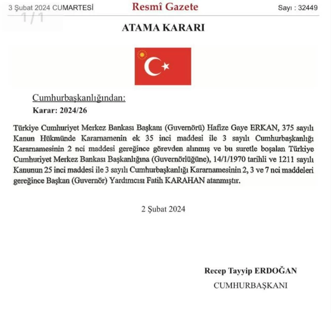 Yeni Merkez Bankası Başkanı Karahan'a Bakan Işıkhan ve Cumhurbaşkanı Yardımcısı Yılmaz'dan tebrik mesajı