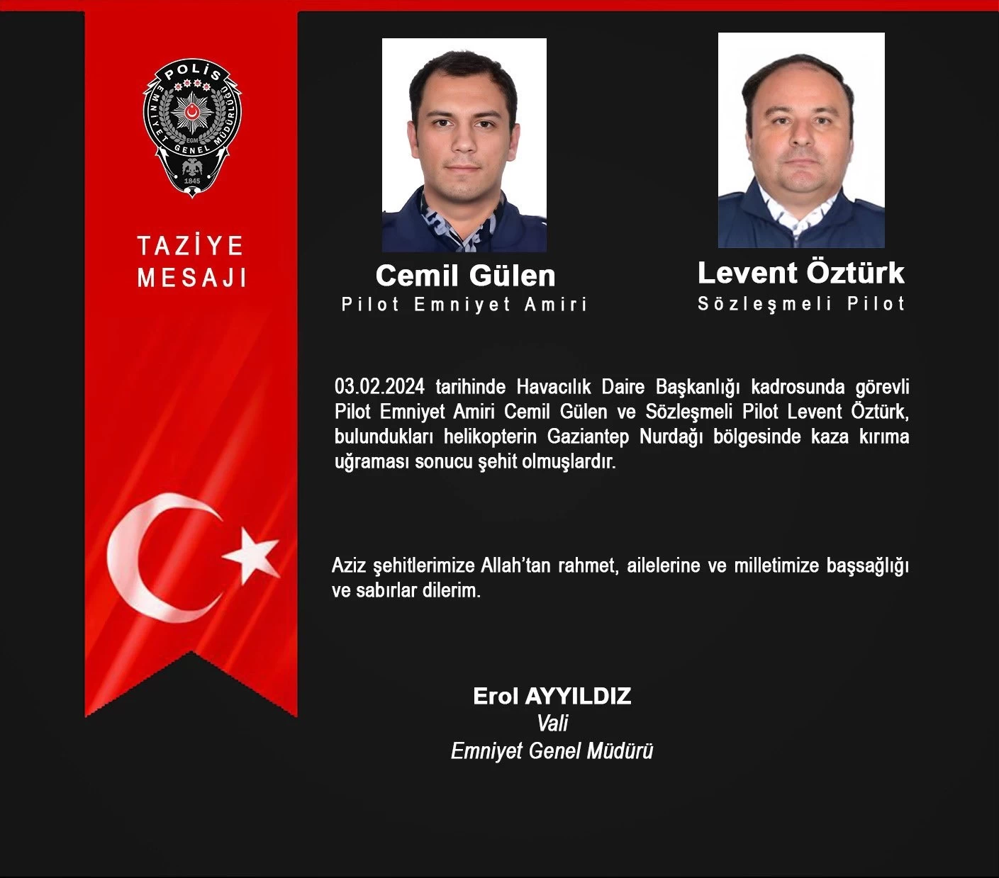 Gaziantep'teki helikopter kazasında şehit olan pilotlarımızın kimlikleri açıklandı