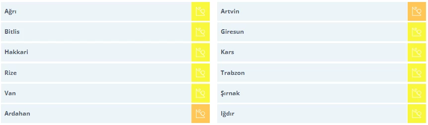 Çığ tehlikesine karşı dikkat! Meteoroloji 12 ilde sarı ve turuncu kodlu alarm verdi - Resim : 2