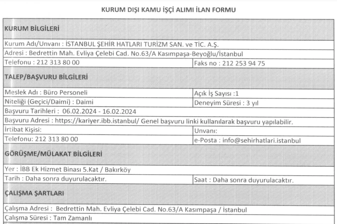 KPSS YOK | Kamuya bilgisayar kullanmayı bilen büro memur alımı başvuruları başladı