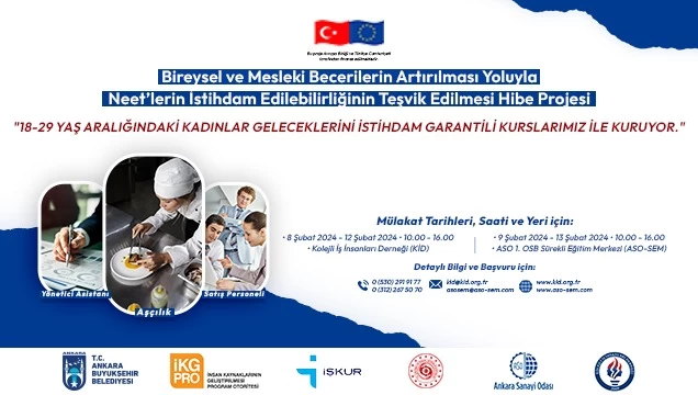 Ankaralılara 18 - 29 arası istihdam garantili işin kapısı aralandı! Euro ile günlük harçlık bile verilecek hemen başvurunuzu yapın