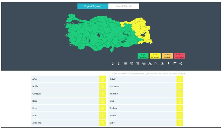 14 ilde alarm verildi sarı kod geçildi! Çığ buzlanma ve don hepsi aynı anda görülecek ekipler alarmda - Resim : 2