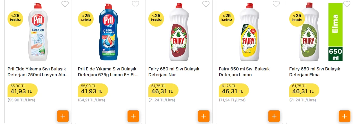 Bulaşık deterjanında dev indirim fiyatlar yüzde 25 indi! 43 TL'den satışlar başladı marketin kapısını es geçmeyin - Resim : 3