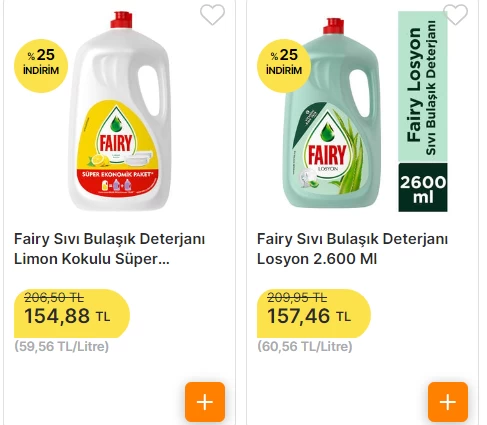 Bulaşık deterjanında dev indirim fiyatlar yüzde 25 indi! 43 TL'den satışlar başladı marketin kapısını es geçmeyin - Resim : 8