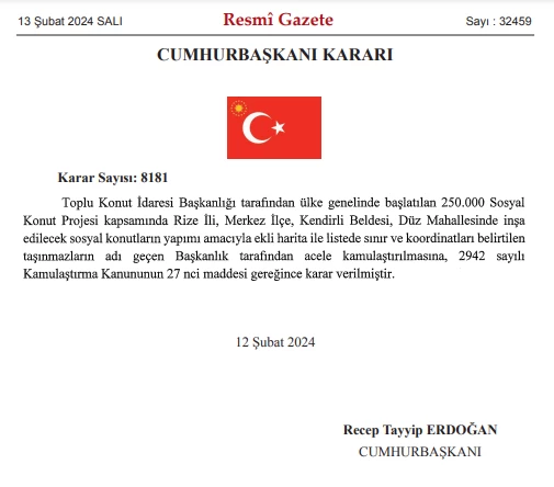 Cumhurbaşkanı Erdoğan imzaladı o illerde acele kamulaştırma yapılacak! Yeni konut projesi geliyor - Resim : 2