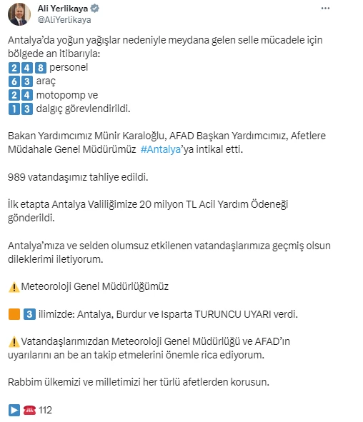 Meteoroloji peş peşe uyarılarını sıraladı evlerinizden çıkmayın! Turuncu kodlu uyarı geçildi