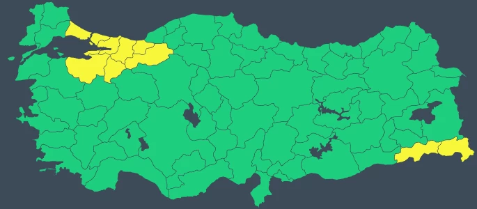 Kar ve fırtınaya karşı dikkat! Meteoroloji 10 il için sarı kodlu uyarı verdi