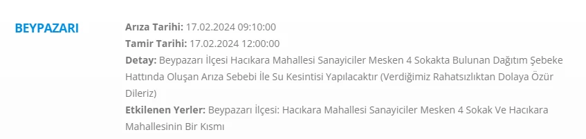 Ankaralılara duyuru az önce yapıldı! An itibariyle başladı kullanılamayacak