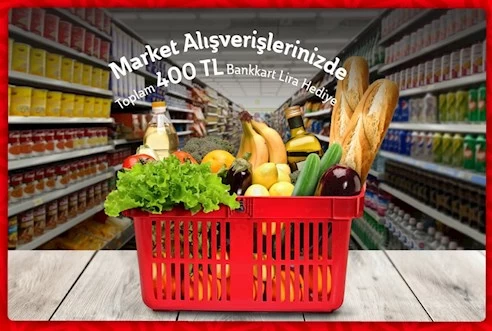 Market alışverişi yapmadan mutlaka başvurun! Ziraat Bankası tam 400 TL hediye edecek