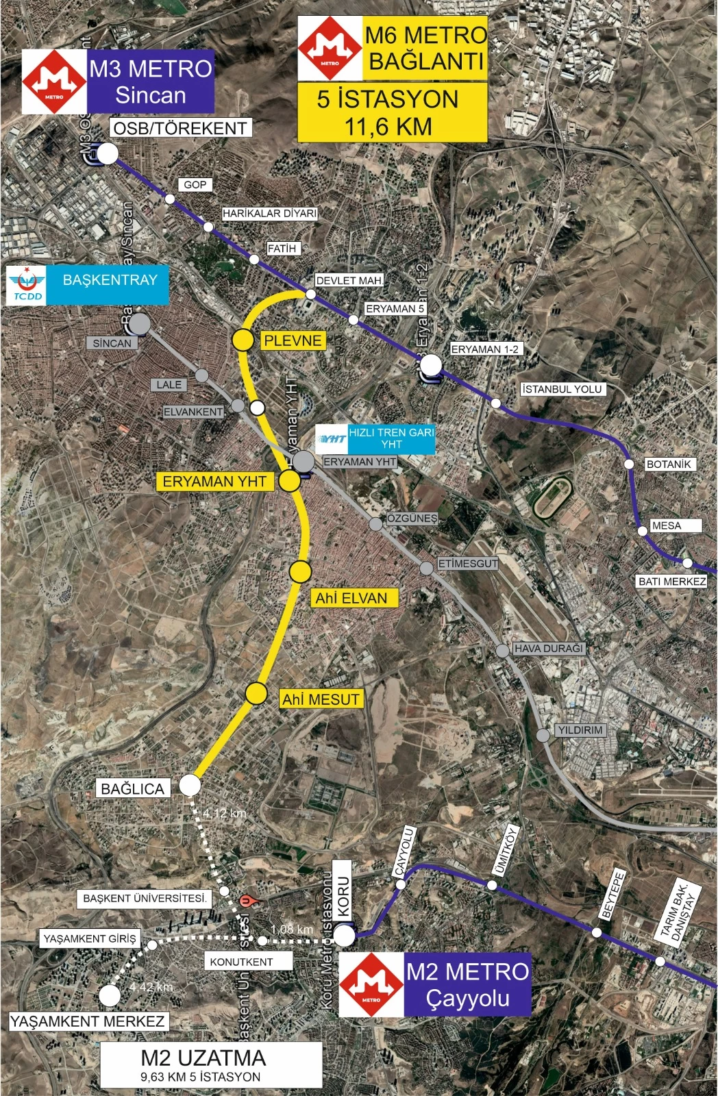 ABB 5 yeni metro hattı için çalışmaların sürdüğünü açıkladı