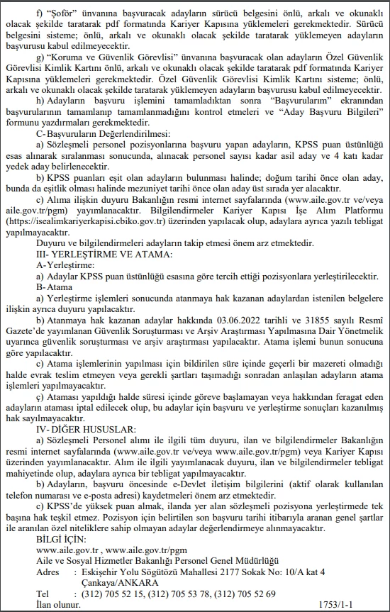 81 ilde düğmeye basıldı bakanlık istihdam kapılarını araladı! 8 bin personel alımı müjdesi verildi - Resim : 3