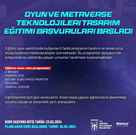 ABB duyurdu! Oyun ve Metaverse Teknolojileri Tasarım Eğitim başvuruları başladı