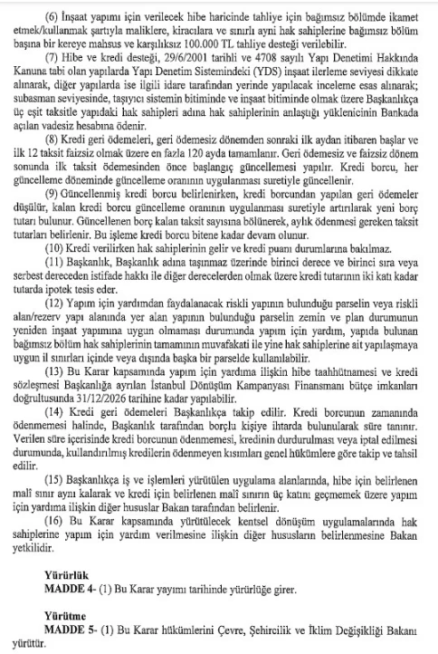 Yarısı bizden kampanyası kararı Resmi Gazete'de! İstanbul'da özel kentsel dönüşüm kararı çıktı - Resim : 3