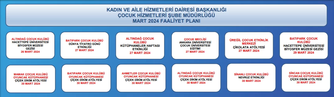 Ankara'da Mart 2024 faaliyet takvimi belli oldu! Kadın, Çocuk ve Aile Yaşam Merkezlerinde dolu dolu program - Resim : 5