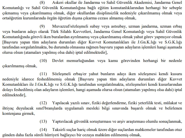 Milli Savunma Bakanlığı 2024 yılı Uzman Erbaş alım ilanını duyurdu! İşte başvuru şartları