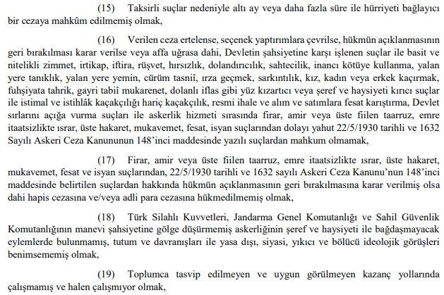 Milli Savunma Bakanlığı 2024 yılı Uzman Erbaş alım ilanını duyurdu! İşte başvuru şartları - Resim : 2