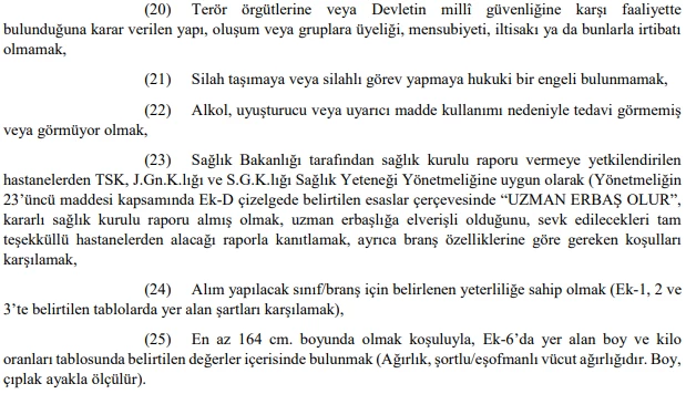 Milli Savunma Bakanlığı 2024 yılı Uzman Erbaş alım ilanını duyurdu! İşte başvuru şartları - Resim : 3