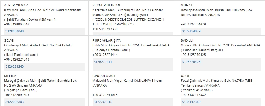 3 Mart 2024 Ankara nöbetçi eczane listesi belli oldu! - Resim : 6