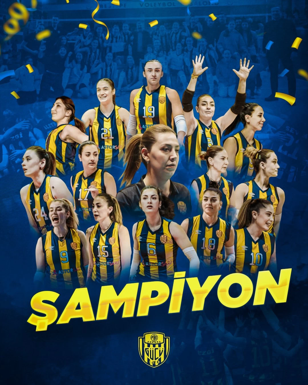 Ankaragücü Kadın Voleybol takımı 1. Lige yükseldi