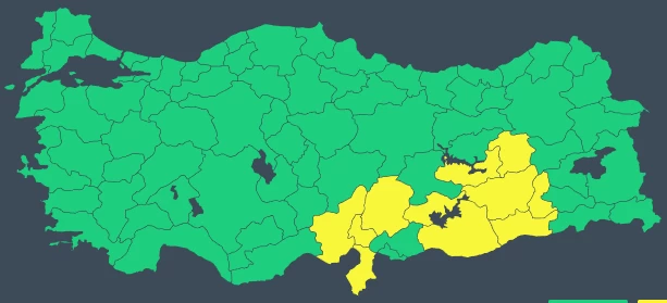 Meteoroloji sarı kodla uyardı! Kuvvetli sağanak ve don tehlikesine karşı dikkat