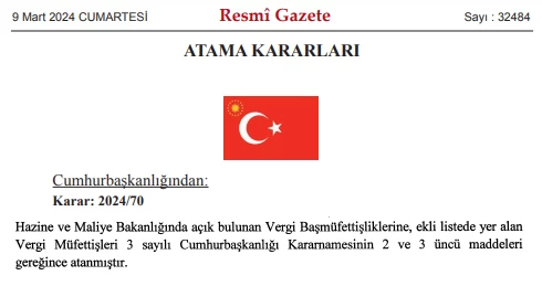 9 Mart tarihli Cumhurbaşkanlığı atama kararları Resmi Gazete'de yayımlandı!