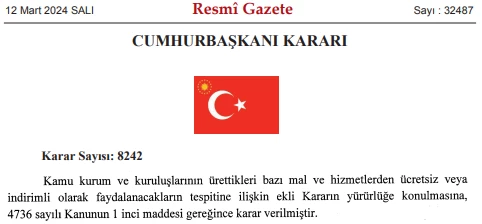 AFAD personeline ücretsiz toplu taşıma kararı Resmi Gazete'de yayımlandı!