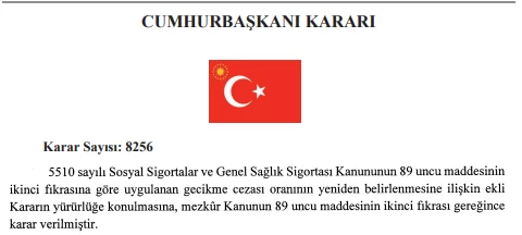 Genel Sağlık Sigortası Kanununda uygulanan gecikme cezası yüzde 3 oldu!