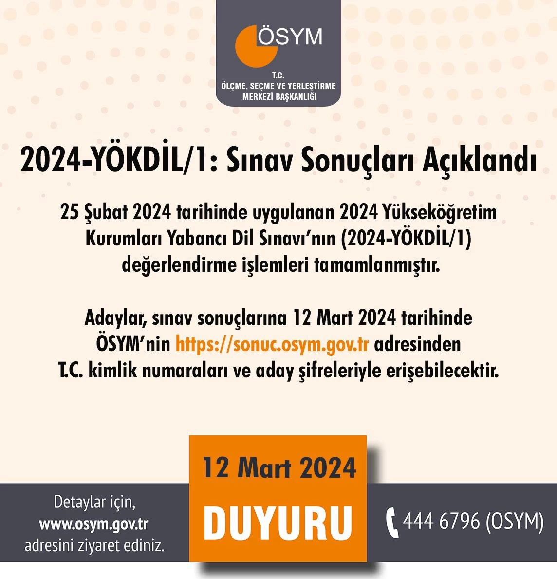 2024 YÖKDİL sonuçları açıklandı! YÖKDİL/1 sınav sonucu sorgulama ekranı