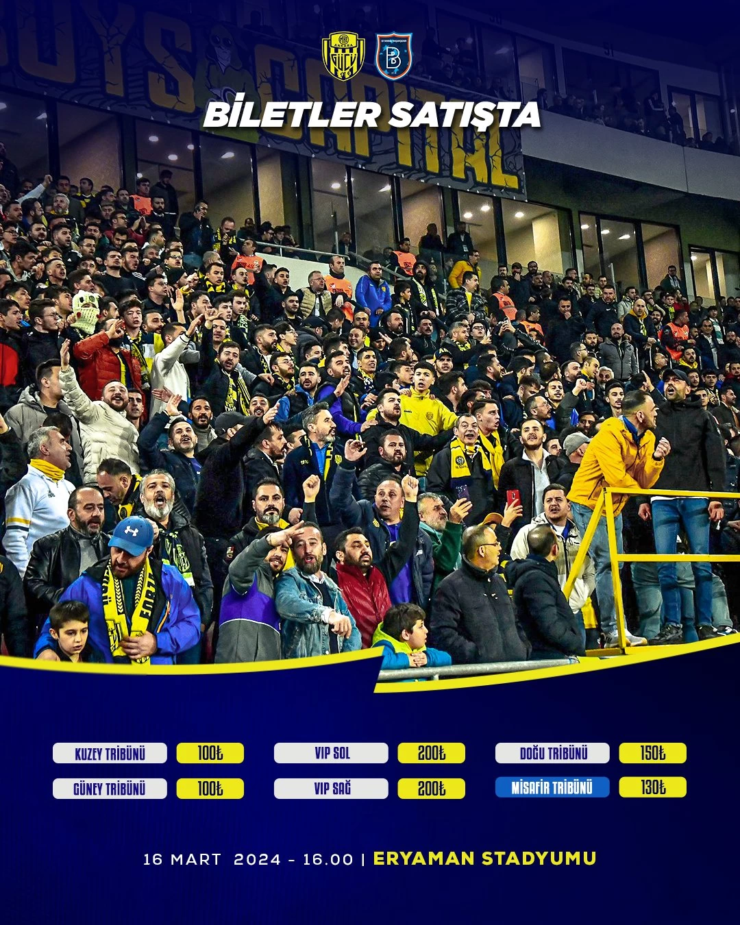 Ankaragücü - Rams Başakşehir maçının biletleri satışa çıktı