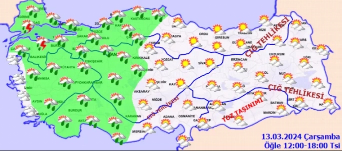 Sağanak yağışa karşı dikkat! Meteoroloji 7 il için sarı kodlu uyarı yayımladı - Resim : 2