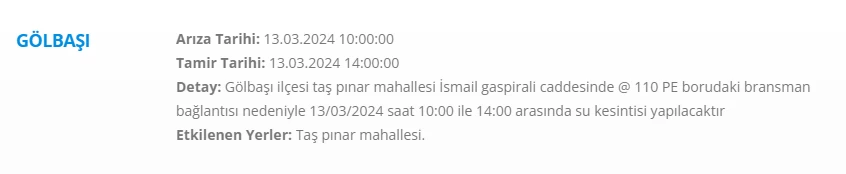 Gölbaşı Mamak Etimesgut uyarı saatler önce yapıldı! Saat 15.00'a kadar asla kullanamayacaksınız ekipler teyakkuzda - Resim : 2