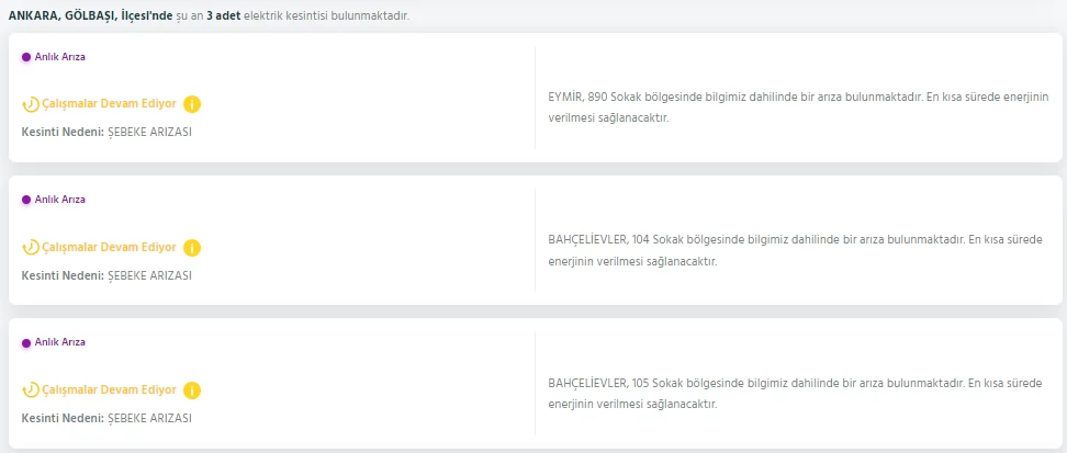 Çankaya Altındağ Sincan Keçiören! Bu ilçelerde kullanıma kapatıldı 24 saat sürebilir - Resim : 6