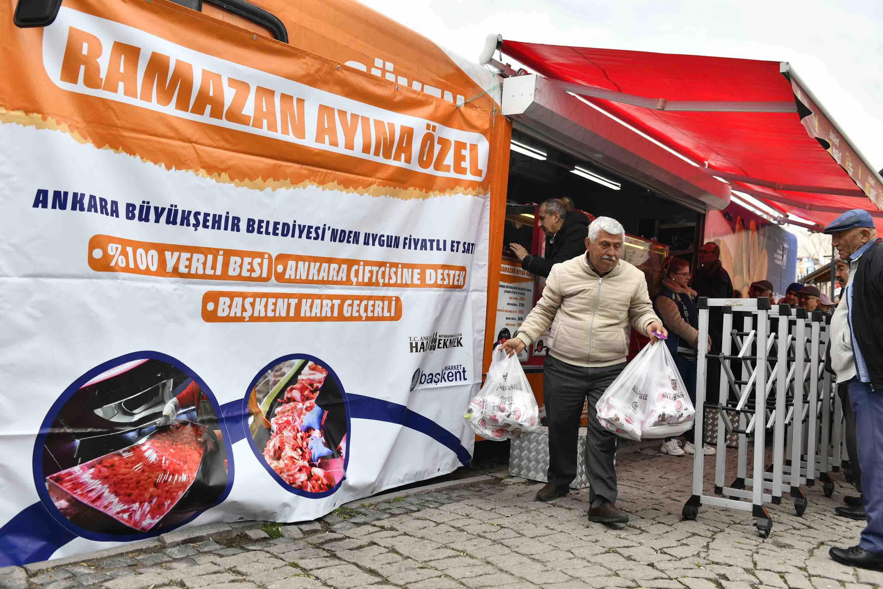 Başkent Mobil Market ucuz et satışı için ilçeleri gezmeye devam ediyor! Yeni adresler açıklandı
