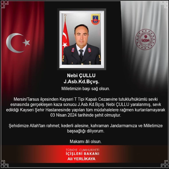 MSB duyurdu! Kaza sonucu yaralanan bir asker şehit düştü