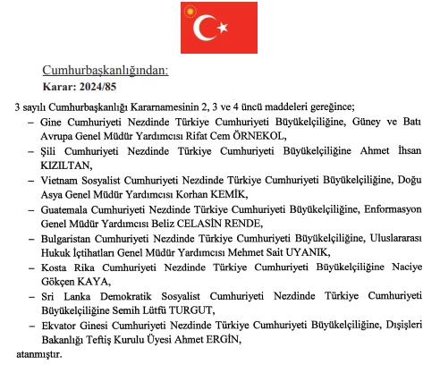 5 Nisan tarihli Cumhurbaşkanlığı atama kararları Resmi Gazete'de yayımlandı! - Resim : 11