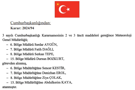 6 Nisan 2024 tarihli Cumhurbaşkanlığı atama kararnamesi Resmi Gazete'de yayımlandı! - Resim : 10